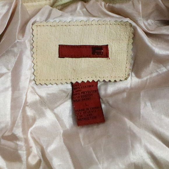 πHPπ Vtg FJ Rose Pink Leather Motorcycle Jacket - Picture 8 of 8